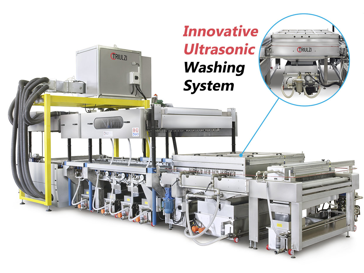 SPECIAL WASHER WITH ULTRASONIC WASHING SECTION